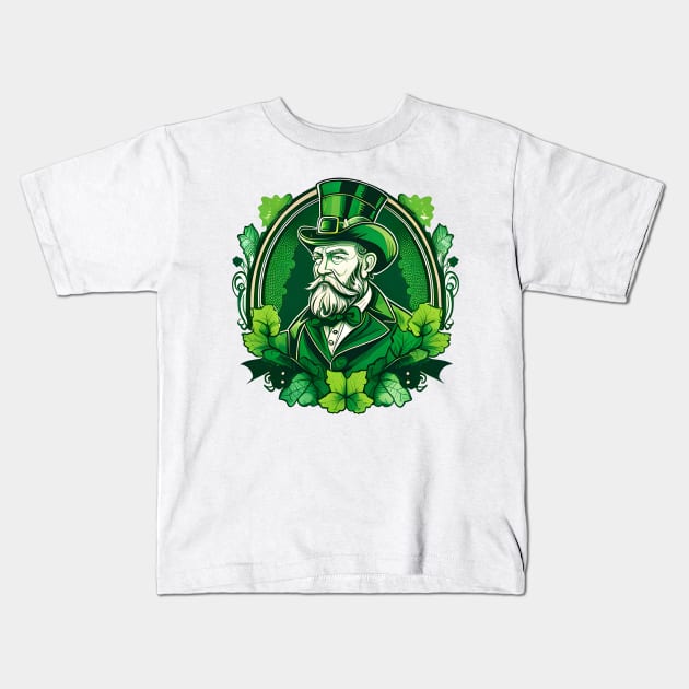 Saint Patrick Ireland Irish St Patrick's Day Kids T-Shirt by Jason Smith